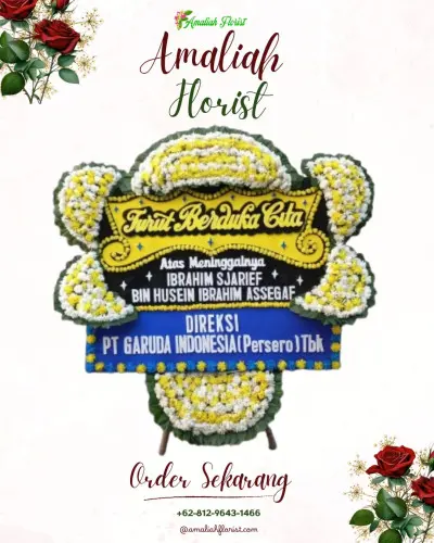 Papan Bunga Duka di Tirtajaya